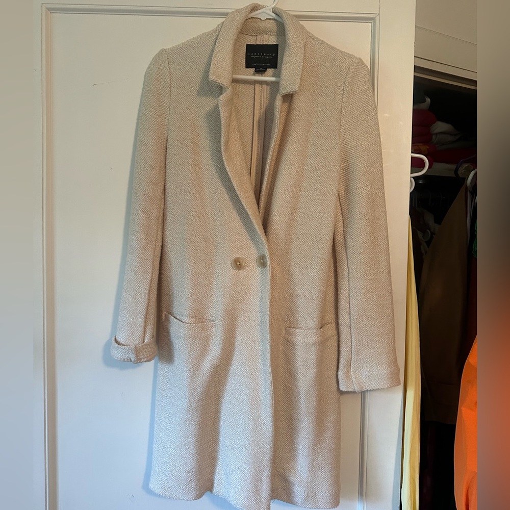 Sanctuary Knit Longline Blazer